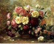 unknow artist Floral, beautiful classical still life of flowers.085 Spain oil painting artist